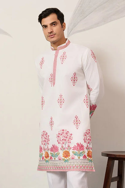 Royal Prince White Kurta Outfit For Mens Wear Collection