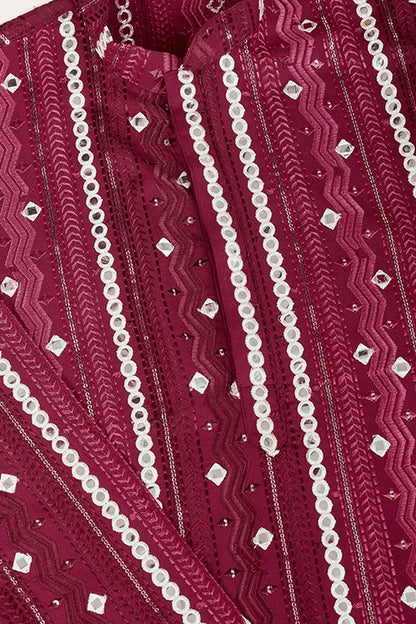 Maroon Traditional Look Ethnic Wear Kurta For Men