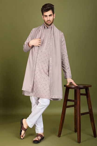 Designer Ivery Viscose Silk Kurta – Shubh Kala Store