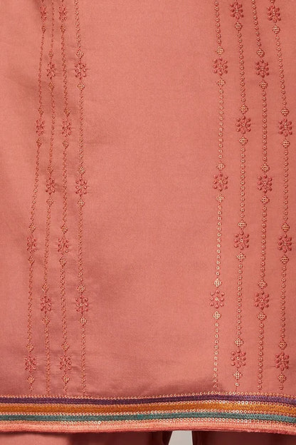 Elegant Royal V Style Orange Kurta Pant For Mens Wear