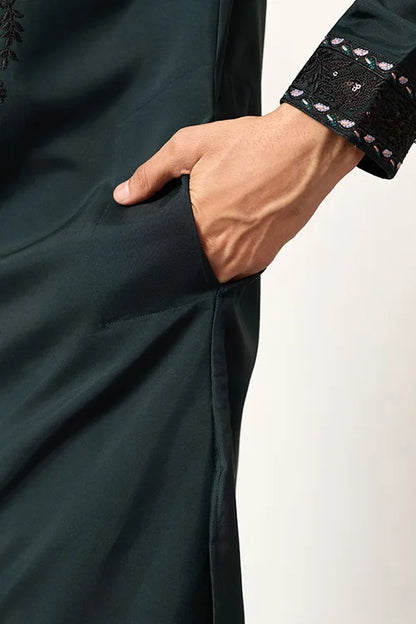 The Ultimate Designer Green Kurta With Dupatta For Mens Wear