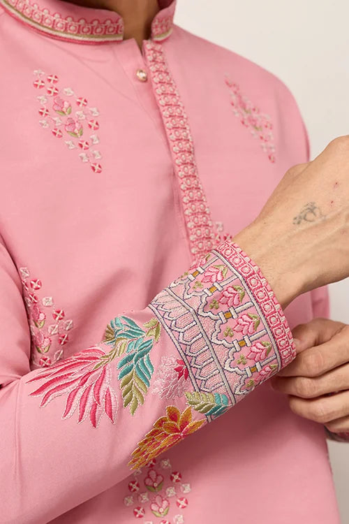 New Stylish Trendy Pink Color Kurta For Mens Wear