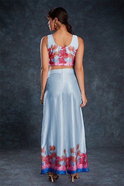 Readymade Printed Designer Sky Blue Co-Ords Collection