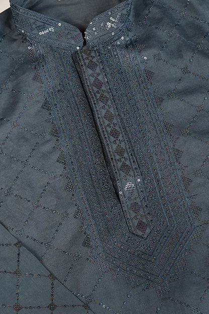 Gray Latest Branded Kurta For Mens Wear