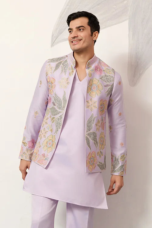 Mens Wear Designer Luxury Koti Kurta Set For Carnival Season