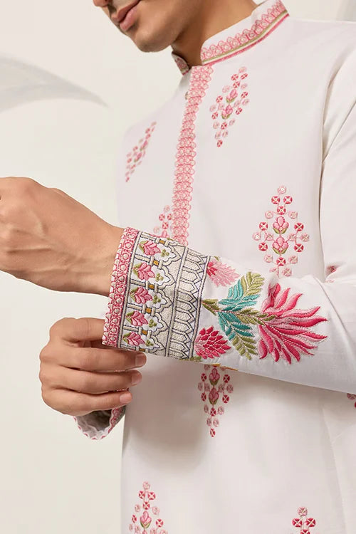 Royal Prince White Kurta Outfit For Mens Wear Collection